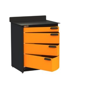 PRO803604 Orange Open Black Handles2 scaled 300x300 - Pro 80 4 Drawers