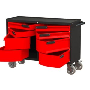 heavy duty steel workbench with drawers